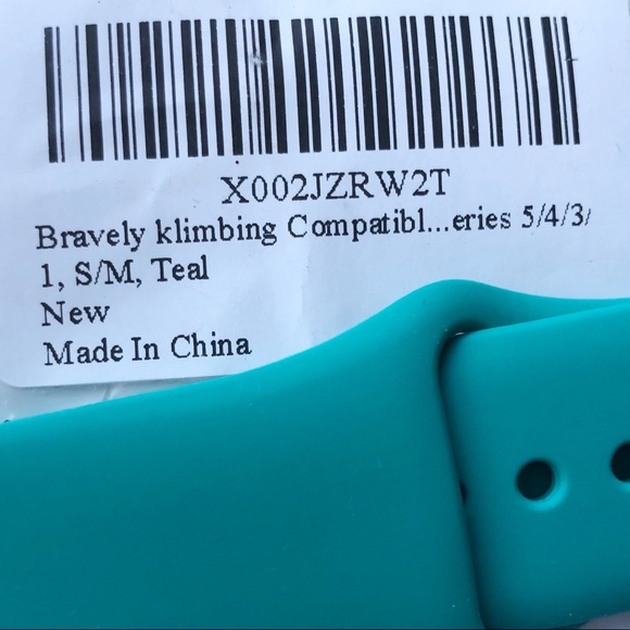 5/$20 NEW TEAL Silicone Sport Band Apple Watch 44/45/49 mm S/M - Picture 6 of 8